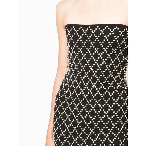 RETROFETE Felicity Dress Skirt in Black & Silver Gold Large New Womens Mini - Picture 13 of 17